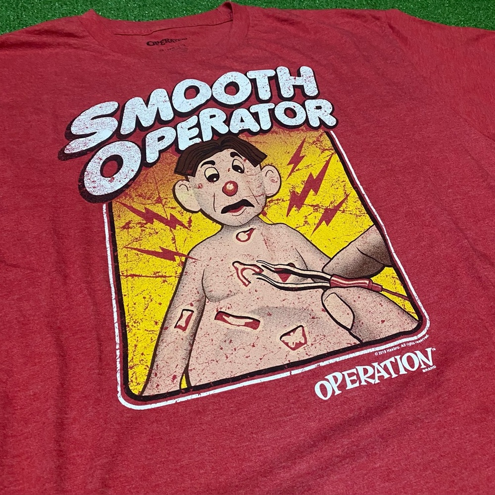 Smooth Operator Operation Board Game T-Shirt Red Size XXL 90s Nostalgia Hasbro